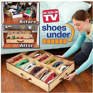 <span class=keywords><strong>Rangement</strong></span> de chaussures sous-verre pliable, organisateur de chaussures, boîte de <span class=keywords><strong>rangement</strong></span> de chaussures, 12 paires - Product Image 5