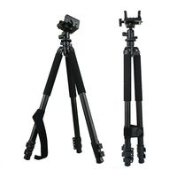 Nouveau trépied télescopique à trois sections en alliage d'aluminium 340 pour la chasse tactique en plein air, hauteur 17, support unisexe