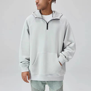 Custom logo Zipper Winter Blank High Quality Cotton Unisex Plain Oversized Women's <strong>Hoodies</strong> &amp; Sweatshirts for Men streetwear - Product Image 1