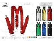 <b>Sequin</b> Strap 2.5cm X 100cm Festival Use <b>Red</b> Sparkle Design - Product Image 3
