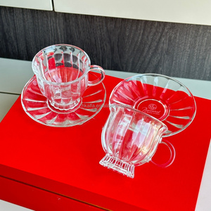 Juego de Vasos de Vidrio con Diseño de Olas Oceánicas - Juego de Vasos para Uso Doméstico - Vasos para Bebidas Frías y Jugos - Product Image 5