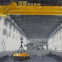 Pont roulant électromagnétique de type QC 16T, système motorisé contrôlé par PLC, portée 19,5 m, 18 m, pour atelier de construction, 93,5 kW