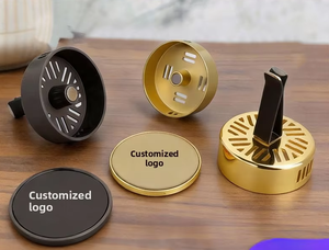 Diffusore di Aromi per Auto con Clip per Bocchetta di Ventilazione in Lega di Zinco con Motivo a Foglie, Rimozione Odori e Supporto per Aroma, Personalizzabile con Logo - Product Image 5