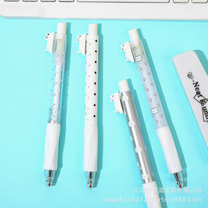 ปากกาเจลรูปแมว หมึกสีดำ 0.5 มม. ปลายแบบกด ปิดด้วยการกด ปากกาเขียนสำหรับนักเรียนและสำนักงาน - Product Image 3