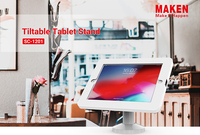 SC-1201 Maken comptoir inclinable tablette PC support métal kiosque support pour 10.2"