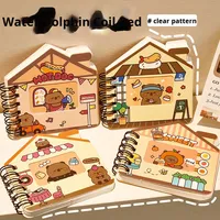 Carnet de notes fantaisie avec fenêtre en forme de capybara, personnalisable, mini carnet de notes, kawaii, carnet de notes mignon pour enfants