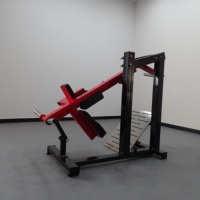 Appareil de musculation professionnel à charge libre en acier pour exercices des jambes, machine à squats pendulaires, pour salle de sport, fitness et musculation sécurisée