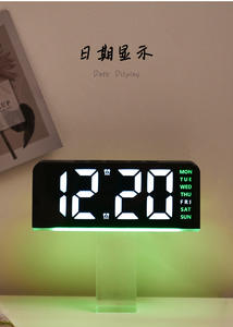 Reloj Despertador Digital LED al por Mayor con Pantalla de Fecha, Doble Alarma, Función de Repetición y Modo de Luz Nocturna para Dormitorio, Escritorio o Mesa - Product Image 3