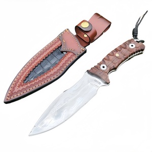 Cuchillo de Bolsillo Lich de Acero Inoxidable de Alta Calidad con Mango de Madera, Hoja Fija, Personalizable OEM, para Camping, 265 mm, 1 Año de Garantía - Product Image 1