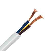 18 14 16 12 AWG putih, hitam dan abu-abu SVT 3 Core AWM kabel daya PVC tembaga fleksibel
