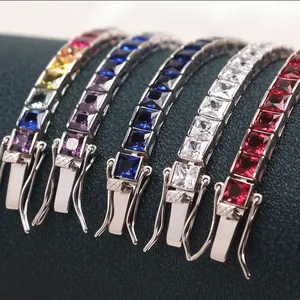 Bracelet en argent Sterling Offre Spéciale, bijoux de mode, haute qualité, tendance, Bracelet de Tennis de luxe en Zircon