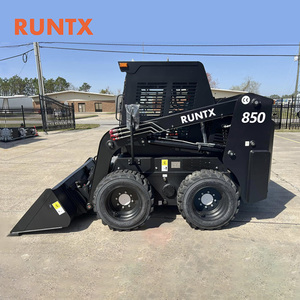 Chargeuse compacte sur pneus RUNTX 850 kg 45 kW, diesel, hydraulique, avec balai angulaire - Product Image 3