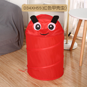 Panier à linge pliable en tissu polyester de style animal mignon, panier de rangement pliable pour enfants pour la maison, pour le linge - Product Image 3