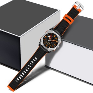 New Fashion Sports Men Quartz WatchDual Screen Electronic <b>Watch</b> Stainless Steel Luminous Dial PlasticStrap Waterproof <b>Watch</b> - Product Image 2