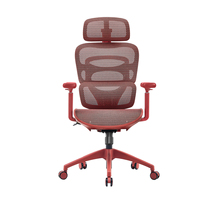 Chaise de bureau ergonomique moderne pivotante avec soutien dorsal flexible, accoudoirs réglables à 360 degrés, appui-tête multi-positions et roulettes silencieuses en PU
