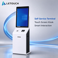 Kios Layanan Mandiri Pemeriksaan Pemerintah Bank Layar Sentuh 43 Inci Terminal Layanan Mandiri Dengan Pemindai Pembaca Kartu Printer