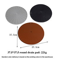 Tapis de séchage antidérapant en silicone résistant à la chaleur, tapis de drainage, tapis de table de cuisine, tapis de comptoir de bar pour verres, tapis de protection pour friteuse à air et four