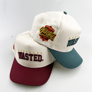 Cappello Snapback Personalizzato con Logo Ricamato, Cappellini Sportivi a 5 Pannelli, Cappelli da Baseball Snapback - Product Image 3