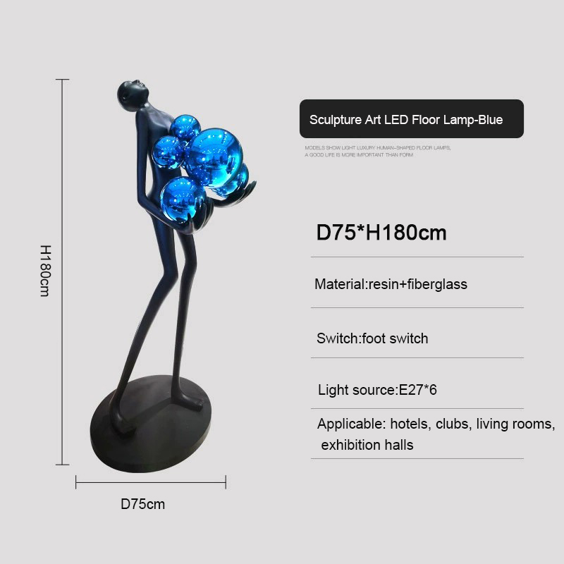 Bleu-H180cm