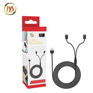 2 In 1 Charger Charging Cord Cable For Xboxes Series X Gamepad Date Line Charging Cord With Type C For PS5 Controller JYS-NS195