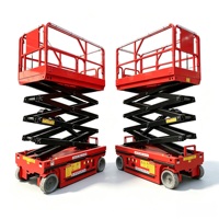 Plateforme élévatrice mobile à ciseaux auto-propulsée, hauteur de travail 10m, charge utile 320kg, 24V, hydraulique, table extensible, acier Q345 au manganèse