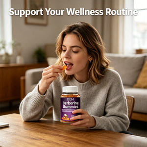 Gummies de berbérine à marque privée OEM : Soutien glycémique et métabolique avec cannelle de Ceylan et curcuma – Gummies pour la gestion du poids - Product Image 4