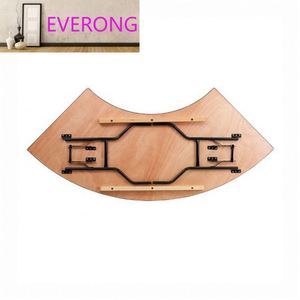 Table de banquet pliante en bois de style ferme, demi-lune en forme de S, pour mariage et événements, vente en gros, modè<span class=keywords><strong>le</strong></span> européen - Product Image 4