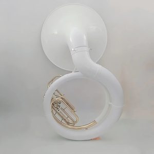 Vente directe transfrontalière du fabricant : <span class=keywords><strong>Sousa</strong></span> Wind Bass, grande trompette en plastique et acier, avec logo personnalisable - Product Image 4