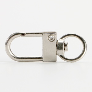 Anahtarlık <span class=keywords><strong>Metal</strong></span> Döner Klips Çinko Alaşımlı Kordon Klipsleri Kolay Bağlantı için Döner Kancalı Donanım - Product Image 4