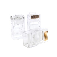 Cable de red Enchufe modular RJ45 Cat7 Cat6 Cat6a Cat5e 3U Cable Ethernet Conectores de crimpado Sin blindaje 8P8C Modular Utp