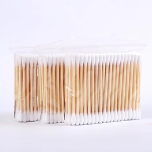 Bâtonnets de coton biodégradables non polluants en papier, jetables, 7 cm, blancs, 100 pièces/sac, pour usage quotidien, nettoyage et cosmétiques (vente en gros) - Product Image 3