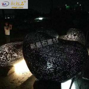 หินคอนกรีตโปร่งแสงรูปทรงก้อนกรวด New Magic Stone รุ่น XMS-TGSN บล็อกกลวงเรืองแสงสำหรับตกแต่งภูมิทัศน์ภายนอกและภายใน - Product Image 4