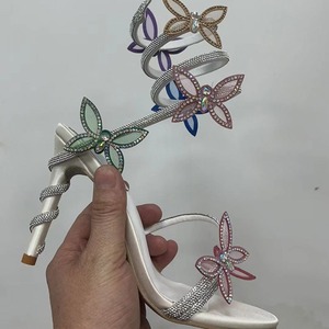 Zapatos de Tacón Alto para Mujer, Estilo Coreano, Primavera-Verano, Aumento de Altura de 10 cm, Tacón Delgado RC, Hebilla de Cuero Patentado - Product Image 3