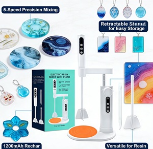 Mezclador de Resina Eléctrico Mejorado, Agitador de Epoxi Recargable, Estación de Mezcla Manos Libres para Resina, Silicona y Proyectos de Manualidades - Product Image 2
