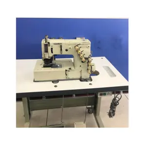 Venta al por mayor Kansai 1508P cama plana doble cadena puntada movimiento cintura multi aguja máquina de coser industrial