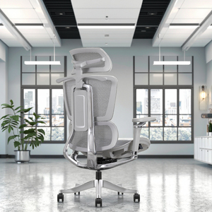 인체 공학적 중국 사무실 홈 책상 의자 현대 리프트 하이 백 의자 조정 가능한 머리 받침 메쉬 세련된 컴퓨터 의자 디자인 - Product Image 3