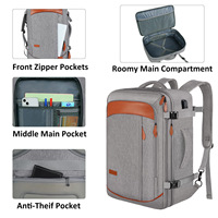 2024 nouveau Design hommes/femmes extensible voyage sac à dos ensemble 5 1 bagage sac costume étanche sac à dos Mochilas De Viaje Polyester