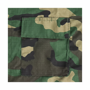 ชุดยุทธวิธีสำหรับผู้ชาย เสื้อยืดแขนยาวผ้าแคนวาส และกางเกงคาร์โก้ลายพรางสำหรับการล่าสัตว์ - Product Image 1