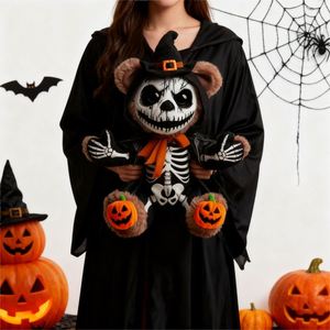 Lindo Peluche de Animal de Peluche de Halloween, Juguete de Algodón Orgánico con Forma de Calavera de Vampiro, Monstruo, Hombre Calabaza para Decoraciones Festivas - Product Image 3