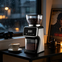 Moulin à café conique pour barista domestique, 30 réglages de mouture ajustables, écran tactile, pour expresso et café filtre, emballage personnalisé