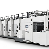Machine automatique de conversion de cartons ondulés avec impression, rainurage, découpe, pliage et collage, garantie 1 an, fabriquée en Chine
