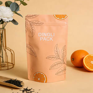 Bolsas de Embalaje de Plástico Reutilizables con Logotipo Personalizado, Bolsas Vacías para Envasar Granos de Café y Té de Hojas Sueltas con Ventana Transparente - Product Image 4