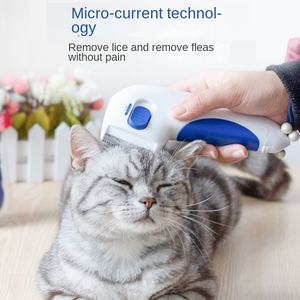 Peigne Électronique Anti-Puces et Anti-Lentes <span class=keywords><strong>pour</strong></span> Animaux de Compagnie, en Acier Inoxydable, Double Face, avec Boîtier en Plastique, <span class=keywords><strong>pour</strong></span> Chats et Chiens - Product Image 2