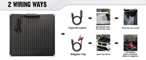 Producto en Tendencia: <span class=keywords><strong>Kit</strong></span> de Panel Solar de 25W 18V con Mantenedor de Carga Lenta de Batería Solar de <span class=keywords><strong>12V</strong></span> para Barcos, RVs y Caravanas - Product Image 3