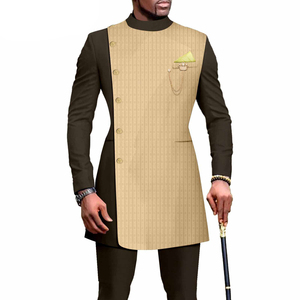 Mode <span class=keywords><strong>africaine</strong></span>, costumes ethniques traditionnels <span class=keywords><strong>pour</strong></span> hommes en deux pièces, manches longues, avec pantalon, vêtements <span class=keywords><strong>pour</strong></span> hommes - Product Image 3