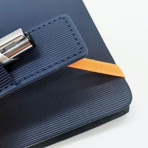High Quality A5 Hardcover Leather Notebook with <b>Pen</b> Holder Custom Gift Box Professional Custom Journal Printing - Product Image 3