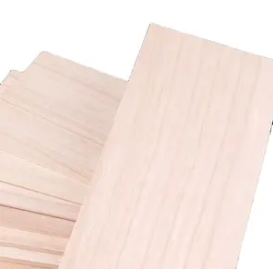 Diskon besar pemrosesan kustomisasi papan furnitur kayu Solid papan lurus Paulownia