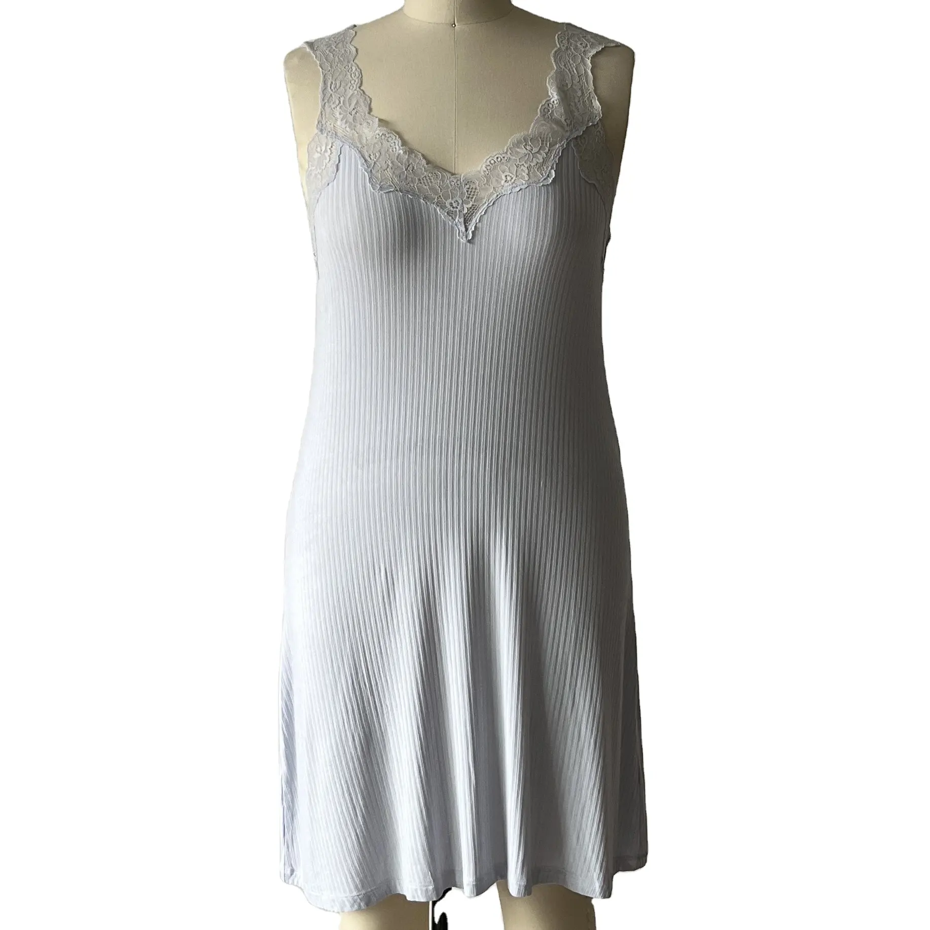 Summer Fashion Women's Sexy Soft Comfortable Nightgown V-neck Sleepwear Slip Dress