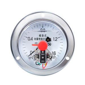 Ynxc 100Zt เกจวัดความดันแบบอะนาล็อก 100 มม. ชนิดติดต่อแม่เหล็กแบบทนแรงกระแทกสำหรับระบบไฮดรอลิก - Product Image 1