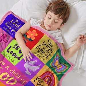 Regali per Battesimo, Coperta Decorativa, Regali per Dedicazione, Cresima, Comunione, Regali per Neonata, Donna, Regalo di Compleanno Cristiano Cattolico - Product Image 5